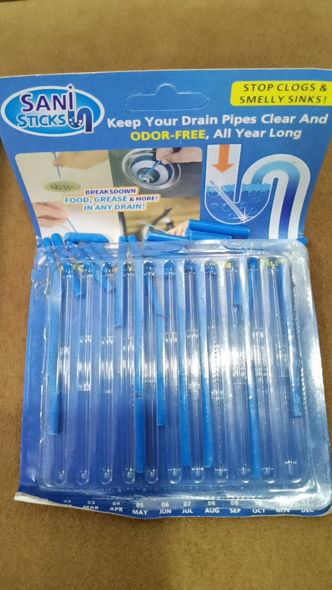 Sani Stick Drain Pembersih Pewangi Wastafel Pipe Cleaner Anti Sumbat Wastafel Wc Mampet Cod M439