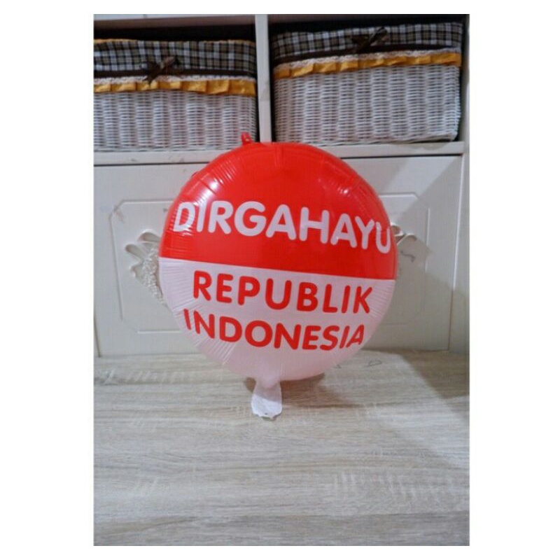 BENDERA MERAH PUTIH BENDERA PLASTIK BALON FOIL BENDERA HUT RI DIRGAHAYU BENDERA HIAS