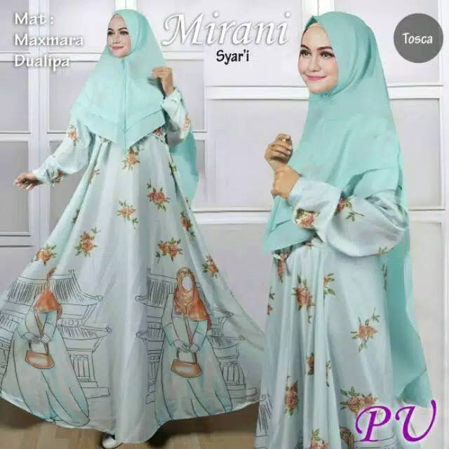 Mirani syari jumbo busui syari set mewah