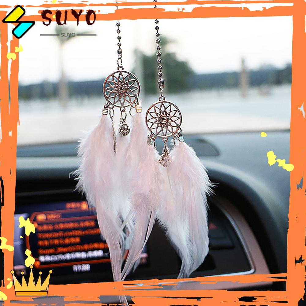 Suyou Gantungan Dream Catcher Handmade Dengan Hiasan Bulu Untuk Dekorasi Rumah