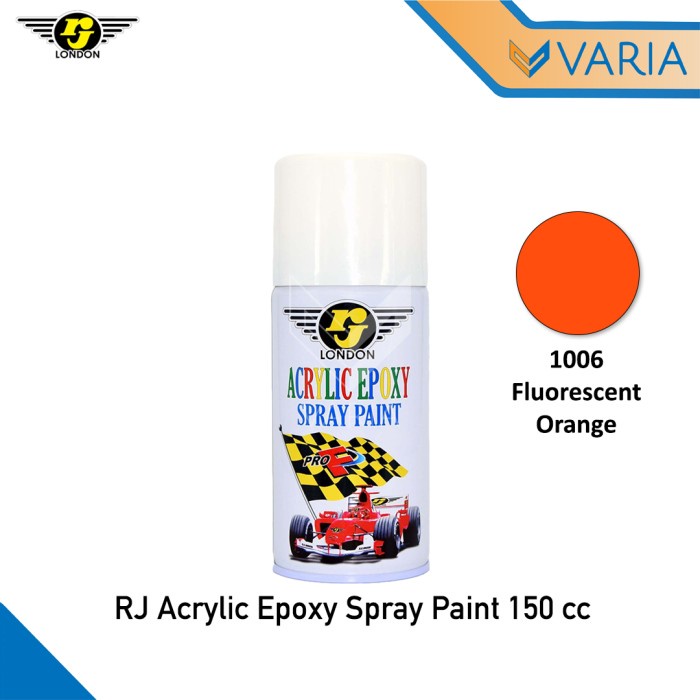 Cat RJ London Acrylic Epoxy Spray Paint 150 cc Fluorescent Orange 1006