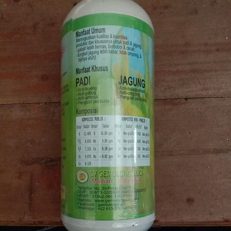 kcc astro padi dan jagung kemasan 1 liter