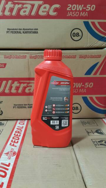 OLI MESIN MOTOR FEDERAL ULTRATEC 20W-50 1 LITER