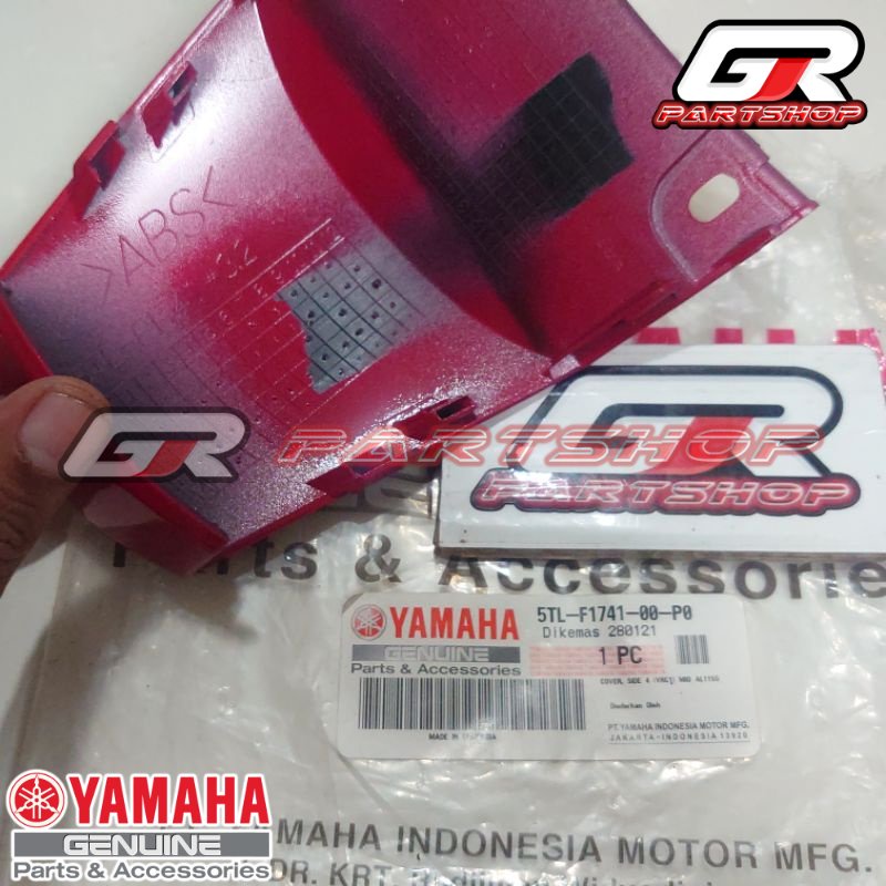 PED SAMBUNGAN BODY MERAH CABE VRC MIO SPORTY ORI YGP COVER SIDE BODI PET PAD