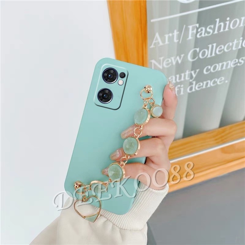 case hp oppo reno 7 6 z pro 5g 4g indonesian version skin feel simple silicone phone casing with cha