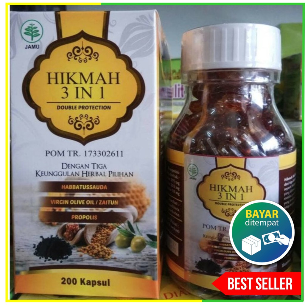 Hikmah 3 In 1 100 Kpsl Minyak Habbatussauda Zaitun Extra Propolis Original Bpom Bisa Cod Shopee Indonesia