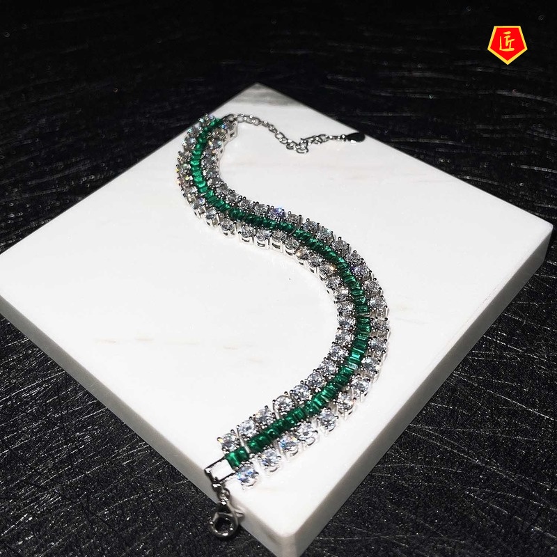 [Ready Stock]Luxury Micro-Inlaid Diamond Adjustable Bracelet