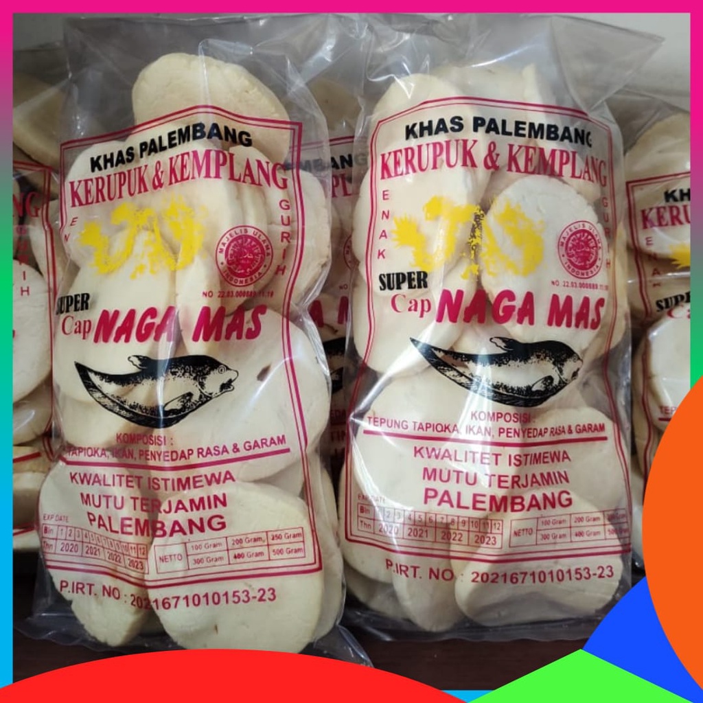 

Kemplang Palembang Cap Naga Mas Kualitas Super 250 Gram Ikan Tenggiri