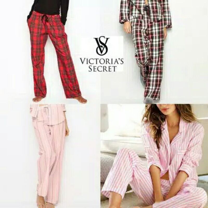 V*S NEW TARTAN PLAID PAJAMA SMALL  PANTS ORI