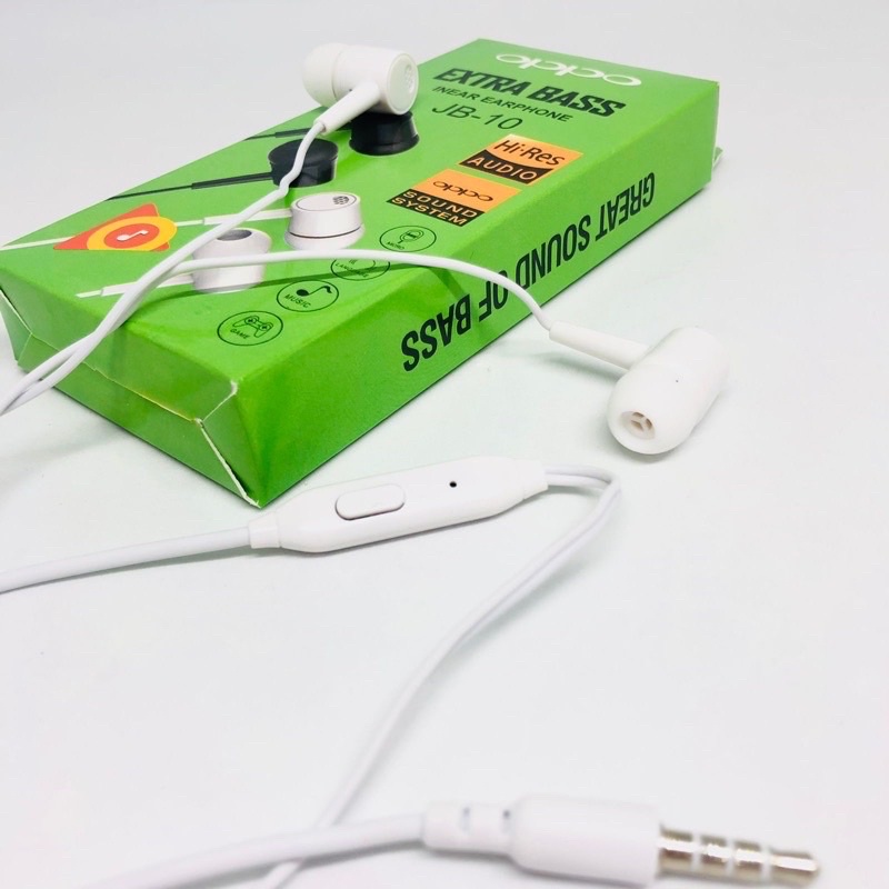 Handsfree J JB-10 Headset Earphone J JB10 Pure Bass OPPO Promo Sen