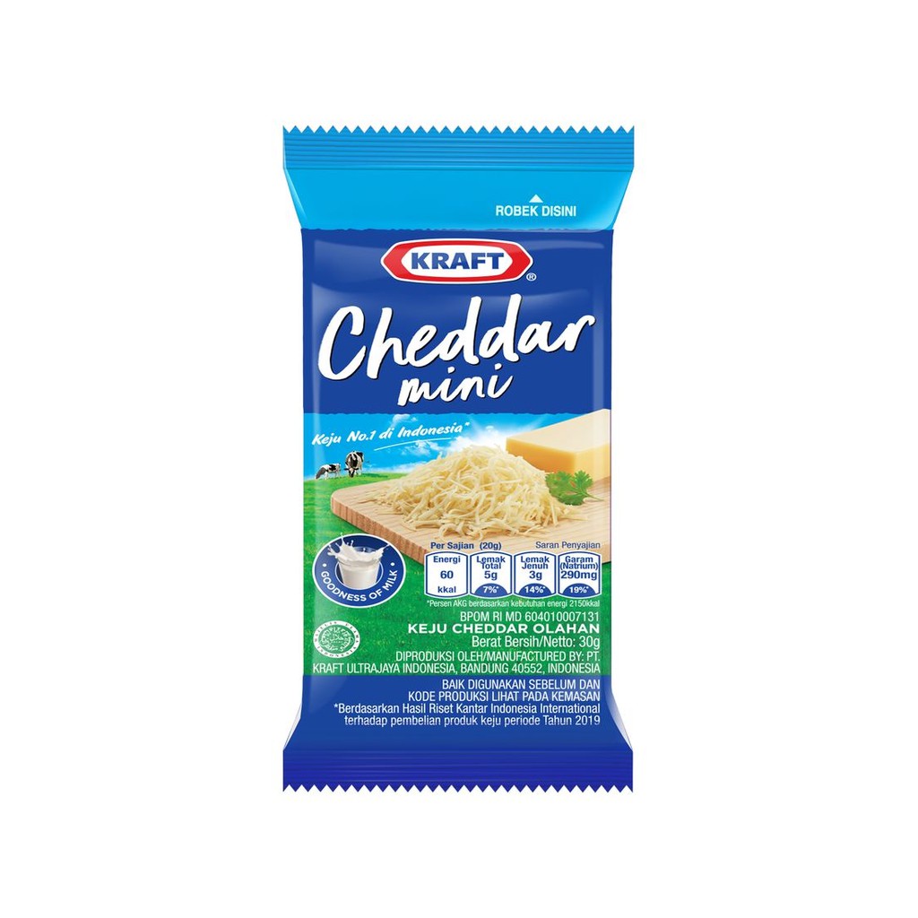 

Kraft Keju Cheddar Olahan 35Gr