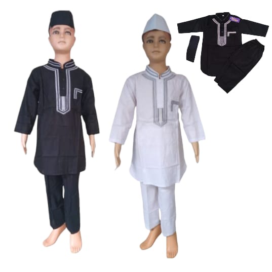 setelan baju koko [bordir]termurah anak laki laki lengan panjang busana muslim anak laki laki terlaris anak usia 1-12th