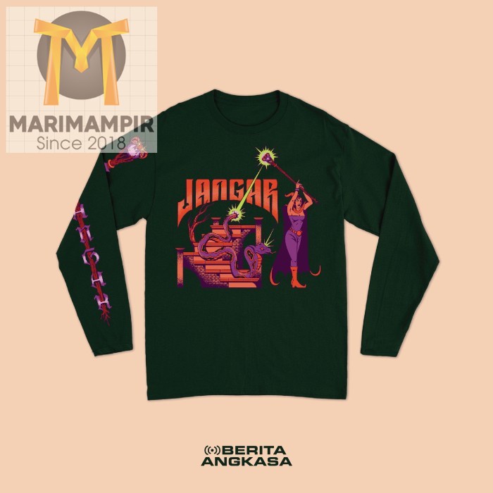 Marimampir Longsleeve Jangar - "Naja" - Hijau, M