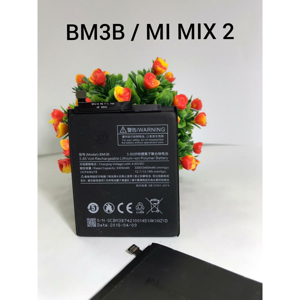 Baterai Batre XiaoMi Redmi TYPE BM3B/MI MIX 2 Original Battery Batrai Batrei Xiaumi BM3B Xiao mi