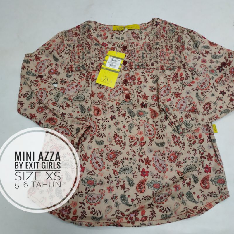 Baju atasan/ Blouse anak Perempuan Mini Azza by Exit Girls size xs