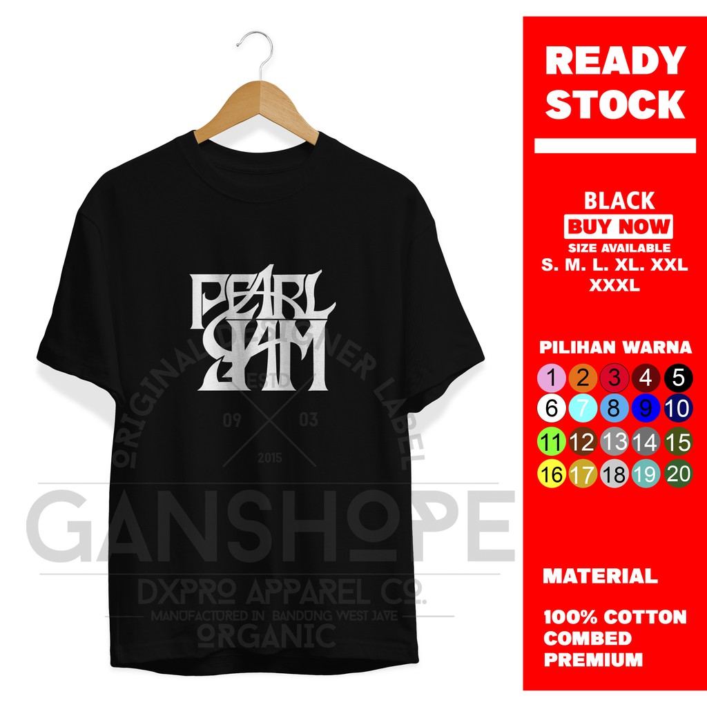 KAOS BAJU DISTRO TERBARU original BAND  PEARL JAM / BAJU MUSIK ROCK METAL 2021