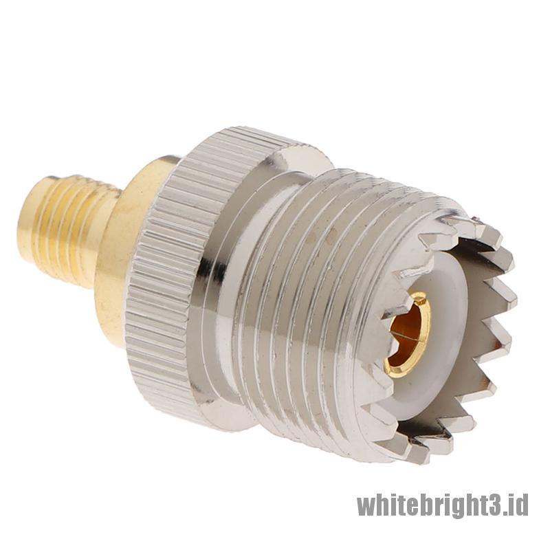 &lt; White3 &gt; 1Pc Adapter RF SL16-K / SMA-K Ke SO-239 PL259 Female Tipe M