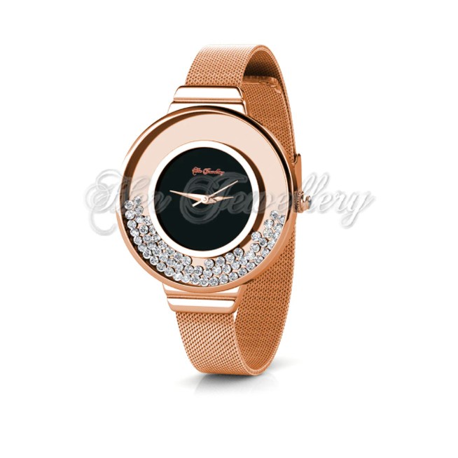 Crystaline Watch (2 Colours) - Jam Tangan Crystal   kristal swarovski® by Her Jewellery
