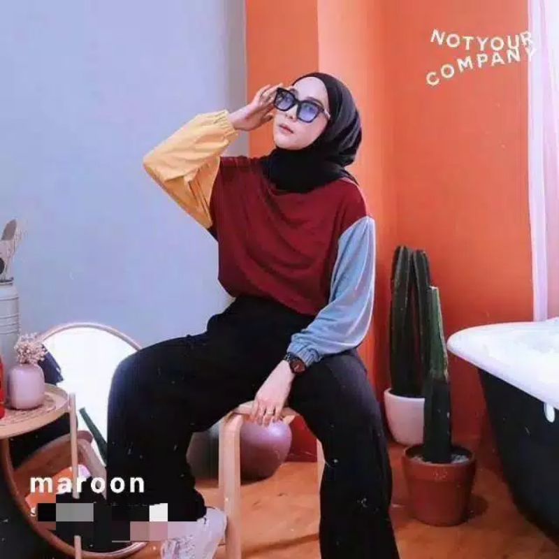 Arifirn Sunflower Sweater - Sweater Wanita Murah | Baju Wanita Murah