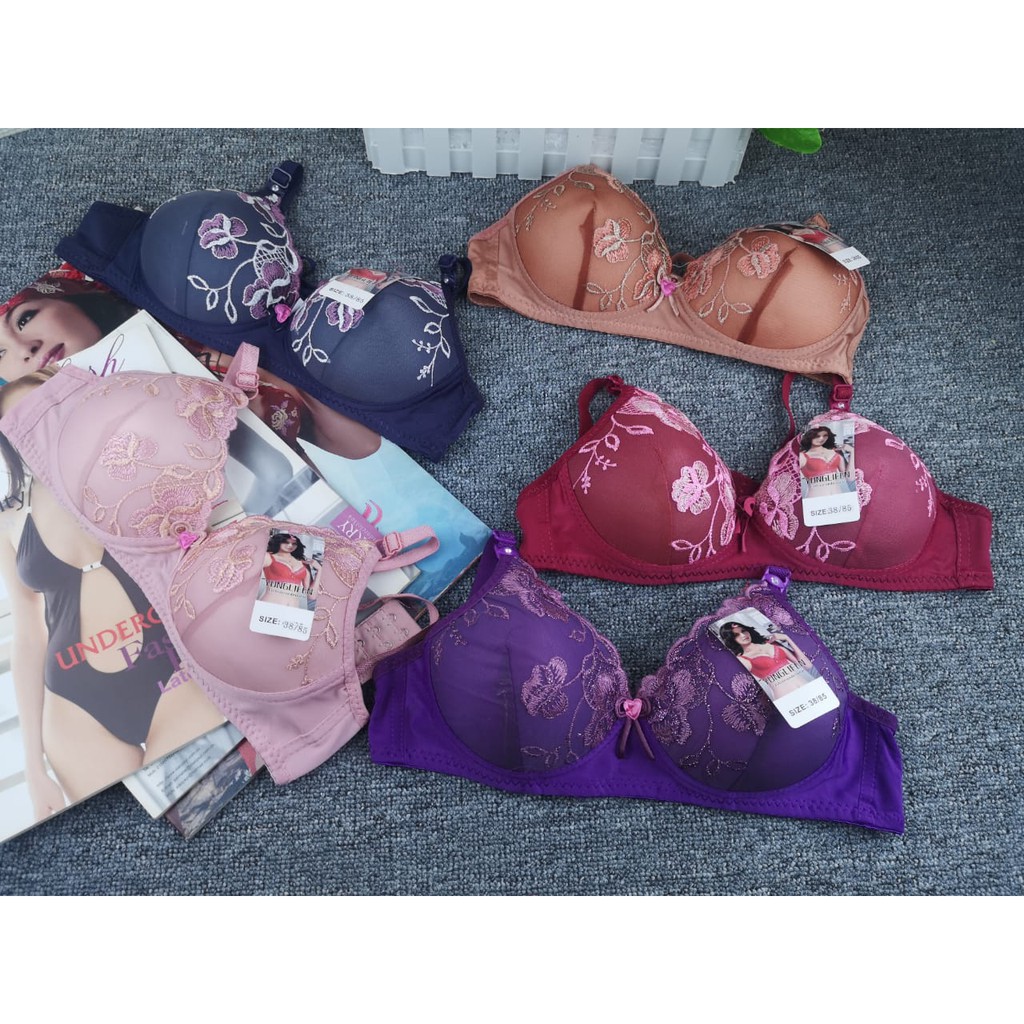 Bra / bh wanita 818 new busa tipis kain lembut tanpa kawat (PROMO BELI 4 FREE MASKER)