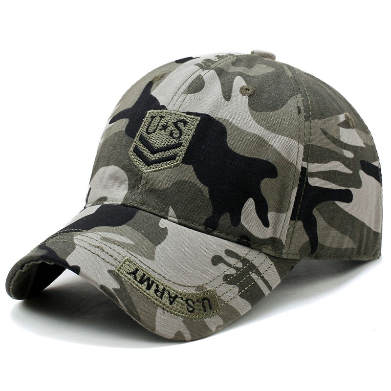 NEXTSTOP-060 Tentara Kamuflase Pria Outdoor Topi Baseball