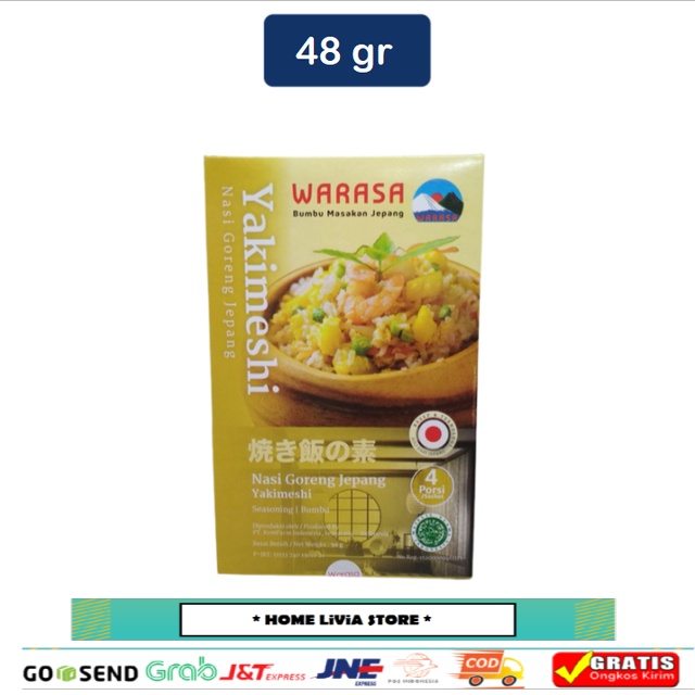 

Warasa Seasoning Yakimeshi (Japanese Fried Rice Mix) 48 gr