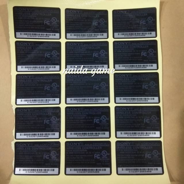 STICKER STIK PS3 ORI / BARCODE STIK PS3 ORI/OP