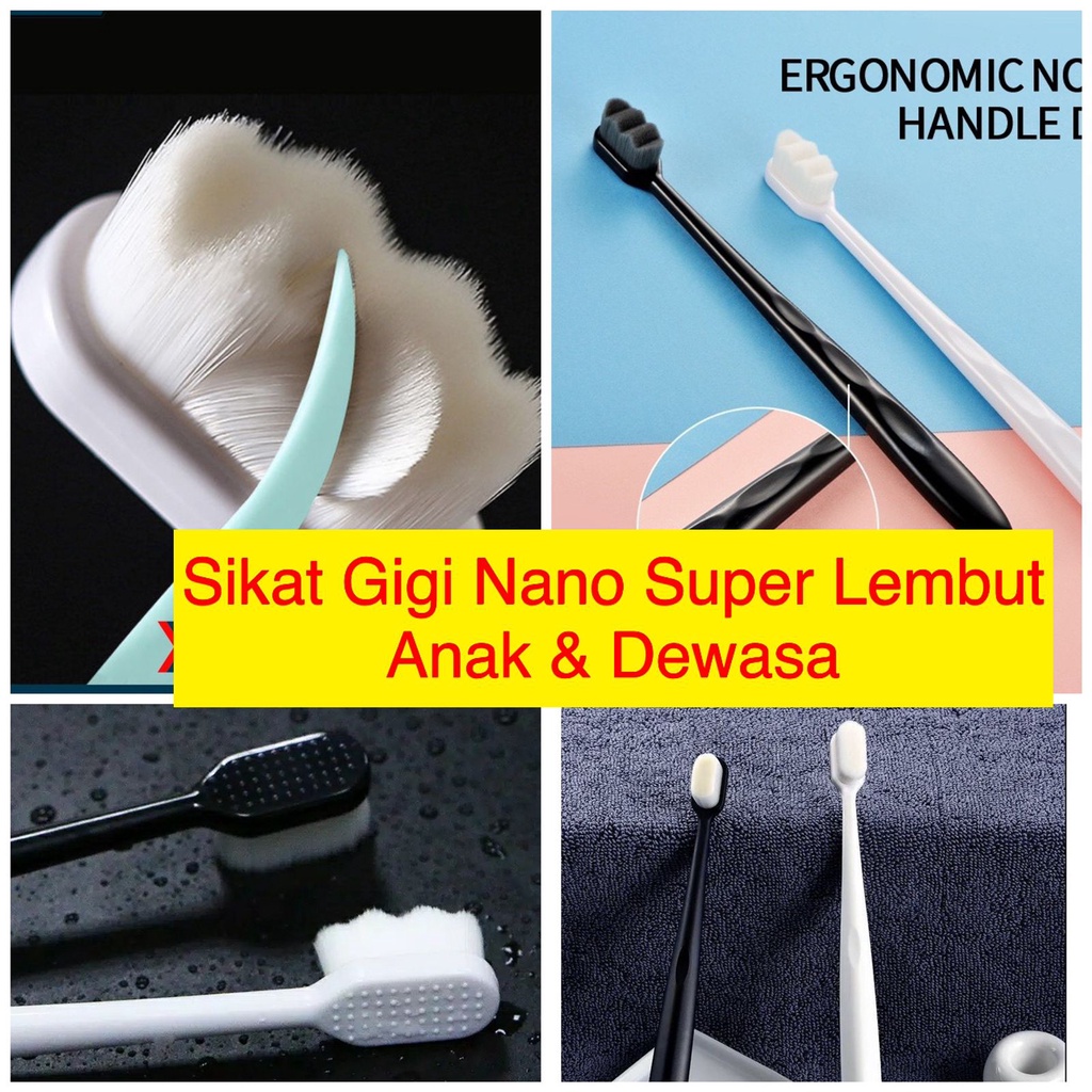 Sikat gigi Nano Jepang lembut   arang bamboo anak dewasa 10000 bulu lembut/TOOTHBRUSH MICRO BRUSH | SIKAT GIGI BULU NANO LEMBUT GAYA JEPANG| SIKAT GIGI BULU LEMBUT BULU NANO MICRO