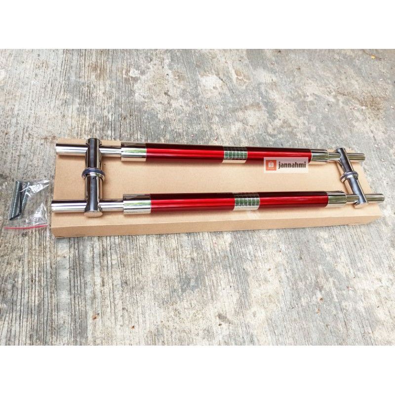 handle pintu rumah baut tembus model Suling sunduk 60cm 45cm