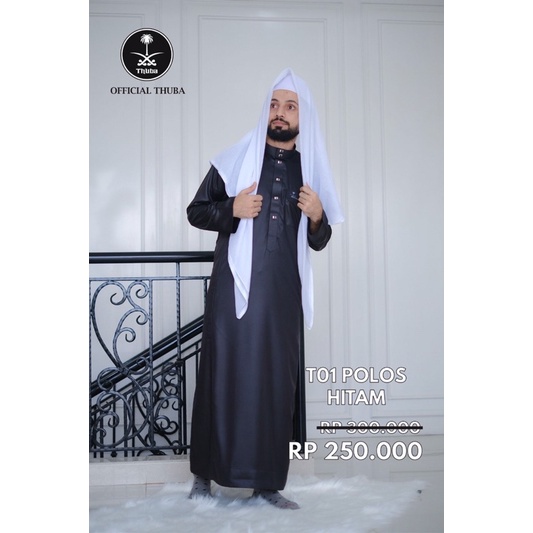 BAJU JUBAH PRIA GAMIS PRIA TERBARU MODERN BY THUBA