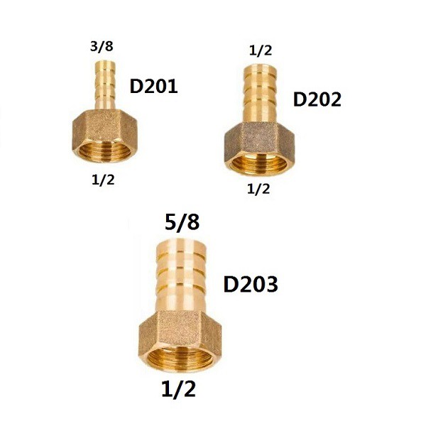 Drat Kran taman KUNINGAN 1/2 ke 5/8 inch-spare part cucut sambungan selang mesin cuci brass nepel/X1