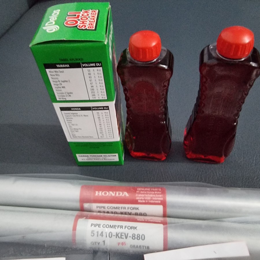 Paket As Shock Sok Depan Honda Supra X 100 Fit Lama KEV