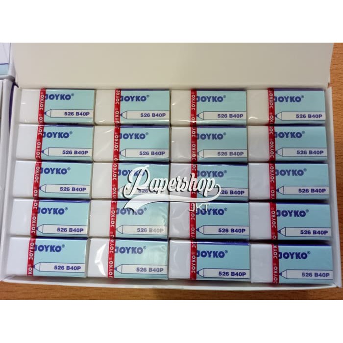 

NEW PRODUK GROSIR!!! PENGHAPUS JOYKO KECIL PUTIH ( ERASER 526-B40BP )