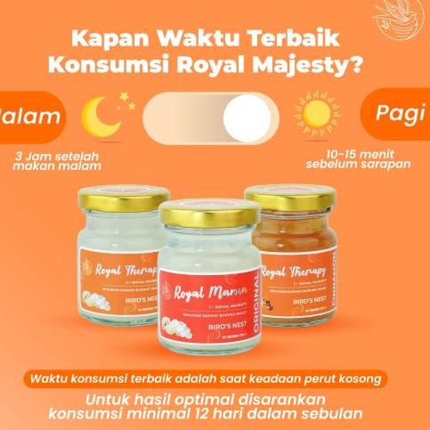 

[KODE PRBFQ] 80% Konsentrat Sarang Burung Walet Program Royal Mama (Suplemen Ibu Hamil) 70 Ml Minuman Sarang Burung Walet