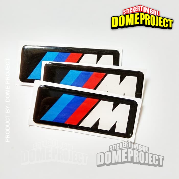 STIKER MOTOR BMW PERFORMANCE STIKER MOTOR EMBLEM TIMBUL LENTUR AKSESORIS MOTOR