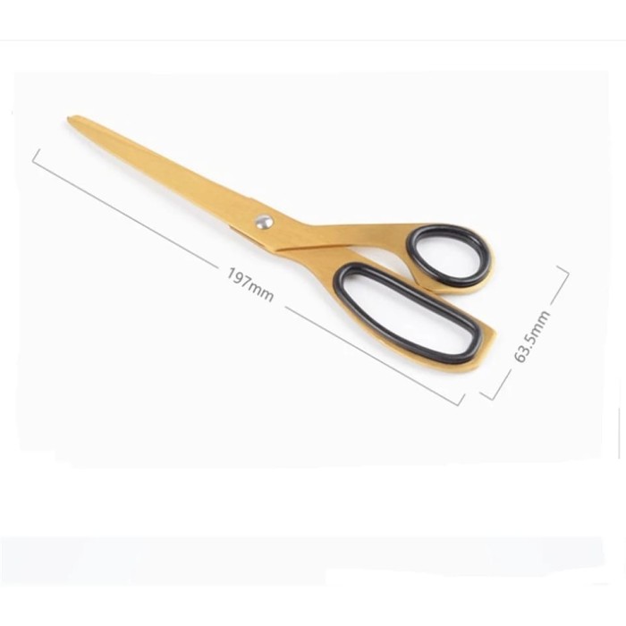 Triple W Gold scissors Stationary Decoration Gunting Emas Dekorasi