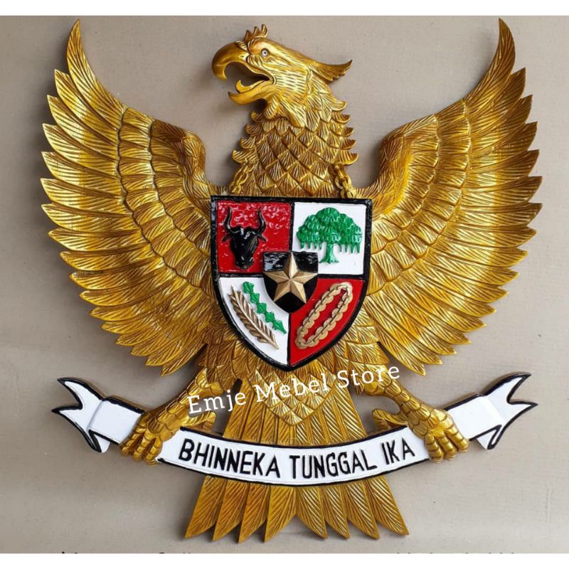 garuda jati ukiran dinding kayu solid