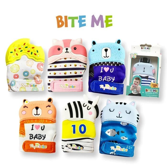 Makassar ! Bite Me Teething Mitten / Gigitan Bayi Royale Bebe