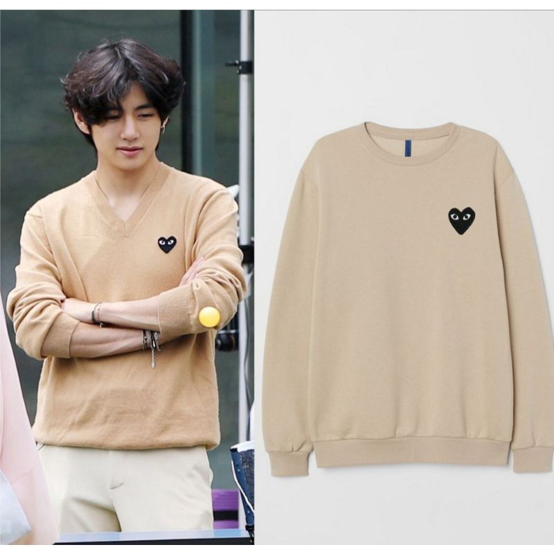 SWEATER BASIC BTS KPop KIM TAEHYUNG CDG PLAY FREEBIES
