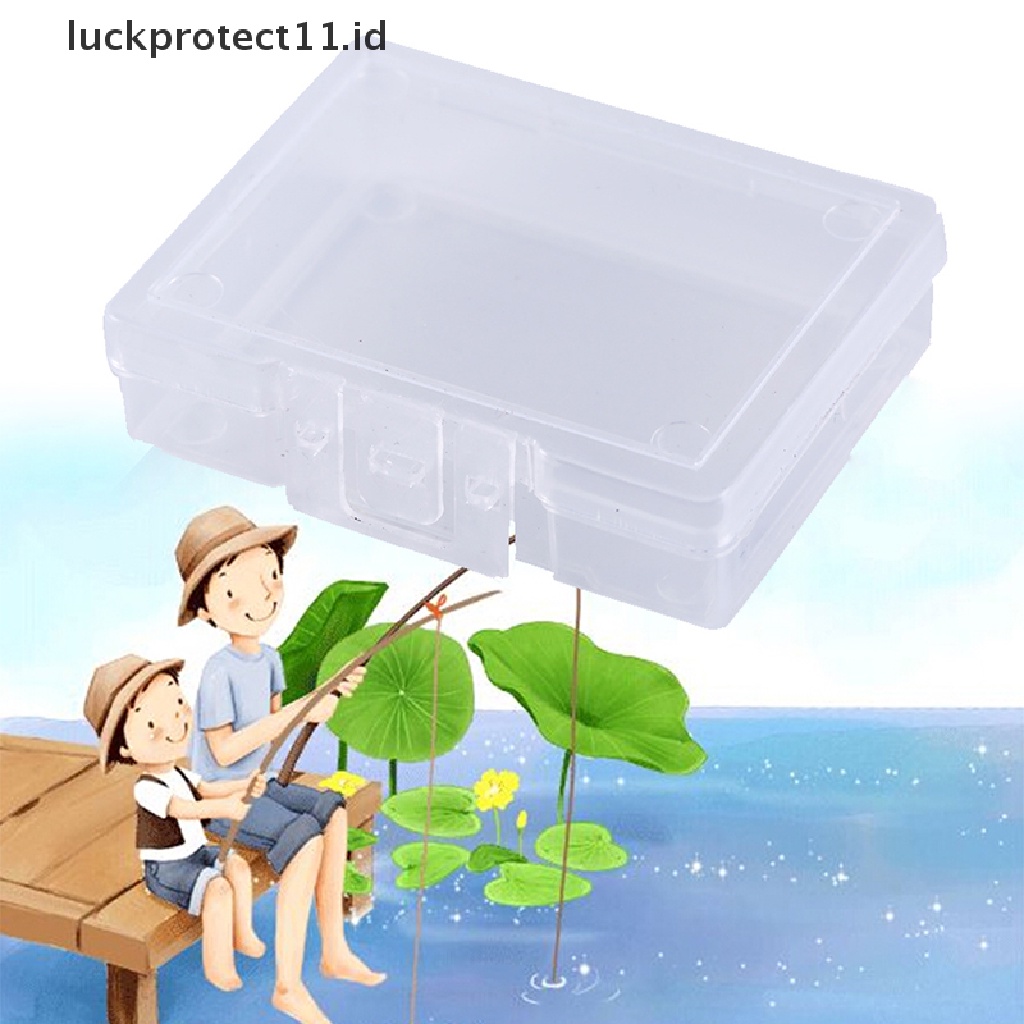 &lt; Luckprotect11. &lt; LuckproteksiId &gt; Kotak Penyimpanan Umpan Pancing Multifungsi Bahan Plastik Transparan