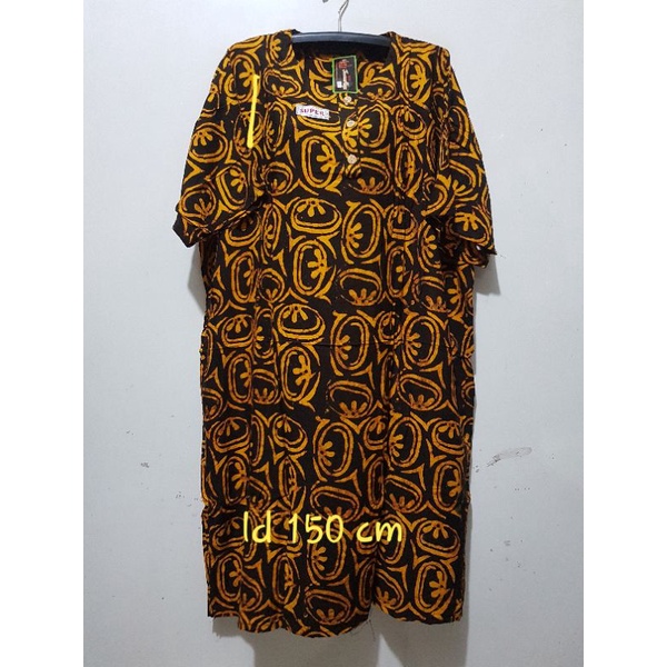 YULI - DASTER L5 REMEK LD 140 - 150 CM PB 110 CM BATIK KENCANA UNGU LABEL HITAM KUH-no 1