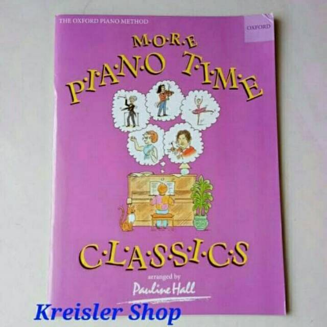 More Piano Time Classics cover pink Pauline Hall buku piano Oxford publisher