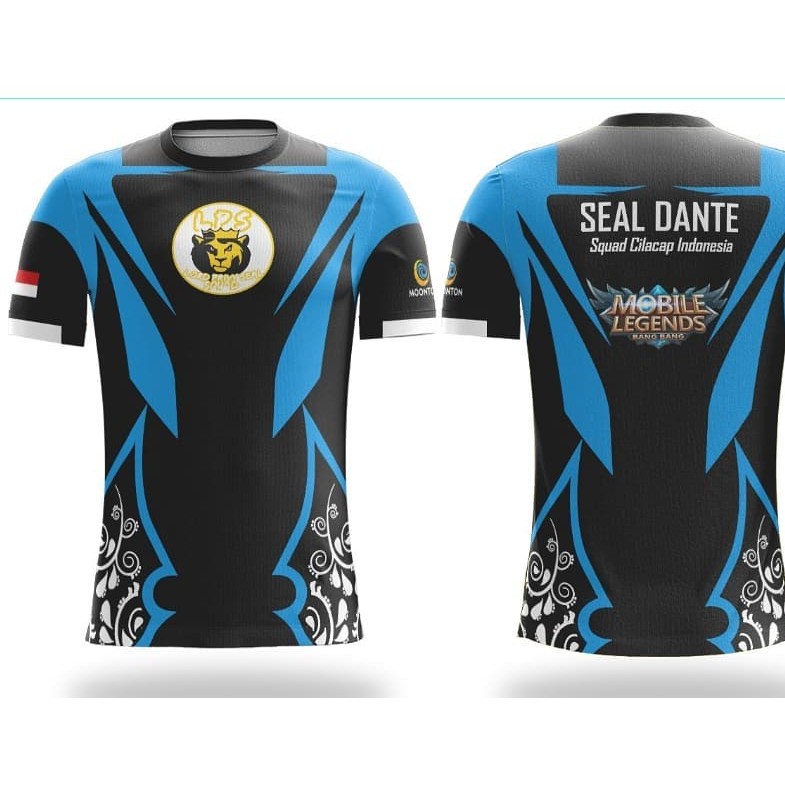 Jersey Kaos Baju Gaming Evos 2019 ML-Dota-AOV-PUBG-FF Free Nick+logo team