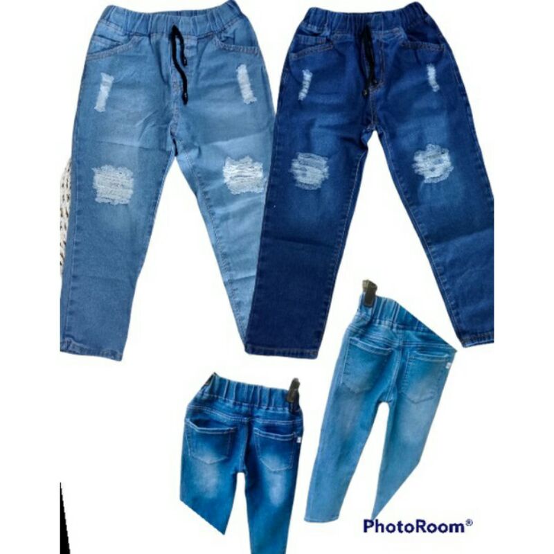 celana anak jeans tebal/celan rippet sobek distro 2-10 tahun