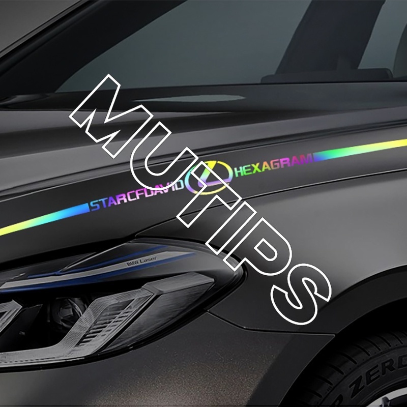 Stiker logo Reflektif laser Warna-Warni Untuk Honda Toyota Nissan Chevrolet BMW