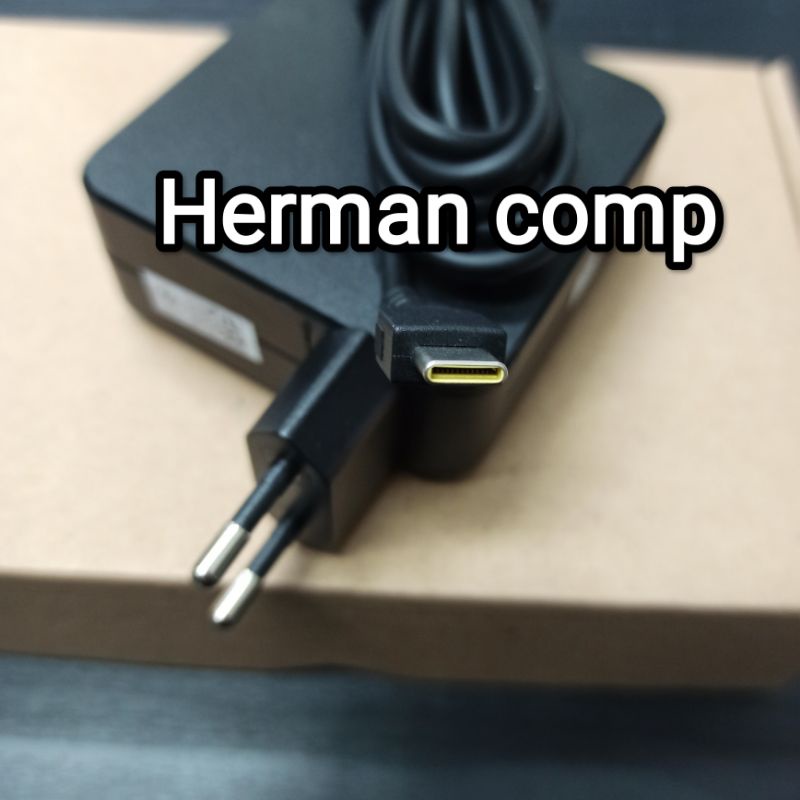 Original Charger Adaptor Laptop NB Lenovo 20V 3.25A Square Type C 65W