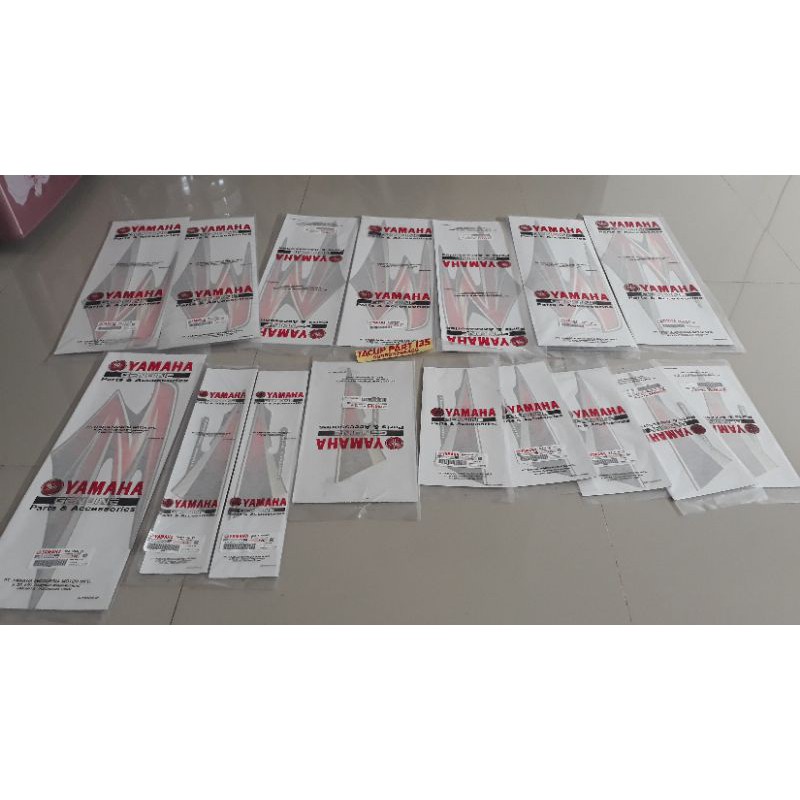 STRIPING RX KING 2003 2004 ORANGE HITAM ORIGINAL