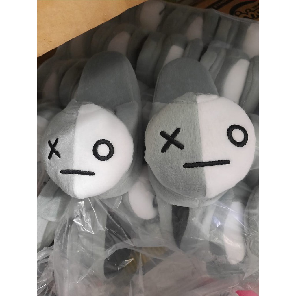 Sandal rumah kepala boneka bts bt21 army kpopers karakter boneka lucu