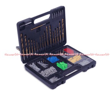 Krisbow Drill Bits Set 301Pcs Peralatan Paket Perlengkapan Mata Bor Alat Ngebor