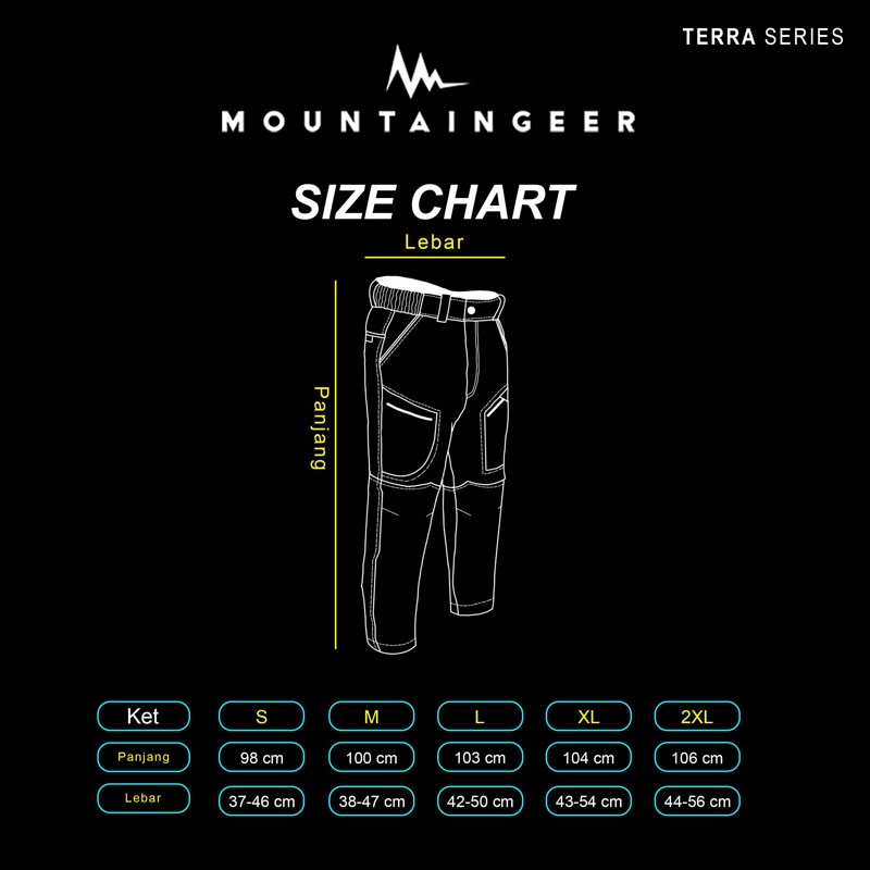 Celana gunung - Celana Mountaingeer Terra - celana quickdry - celana hiking - celana outdoor - samagaha